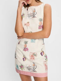 Printed Sleeveless Mini Dress
