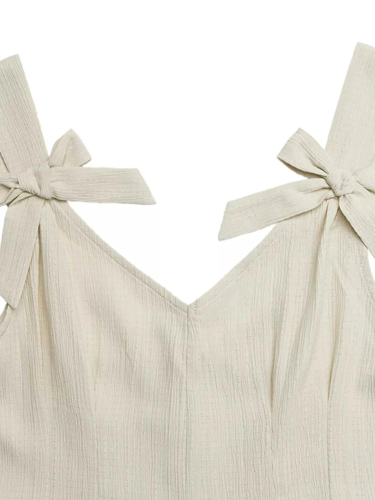 Bowknot Strap Pleated Detail Romper 100100800398151 31 Women's Romper Affordable Fashion Under $100 Jerry's Apparel 