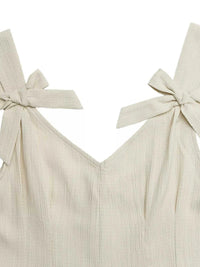 Bowknot Strap Pleated Detail Romper 100100800398151 31 Women's Romper Affordable Fashion Under $100 Jerry's Apparel 