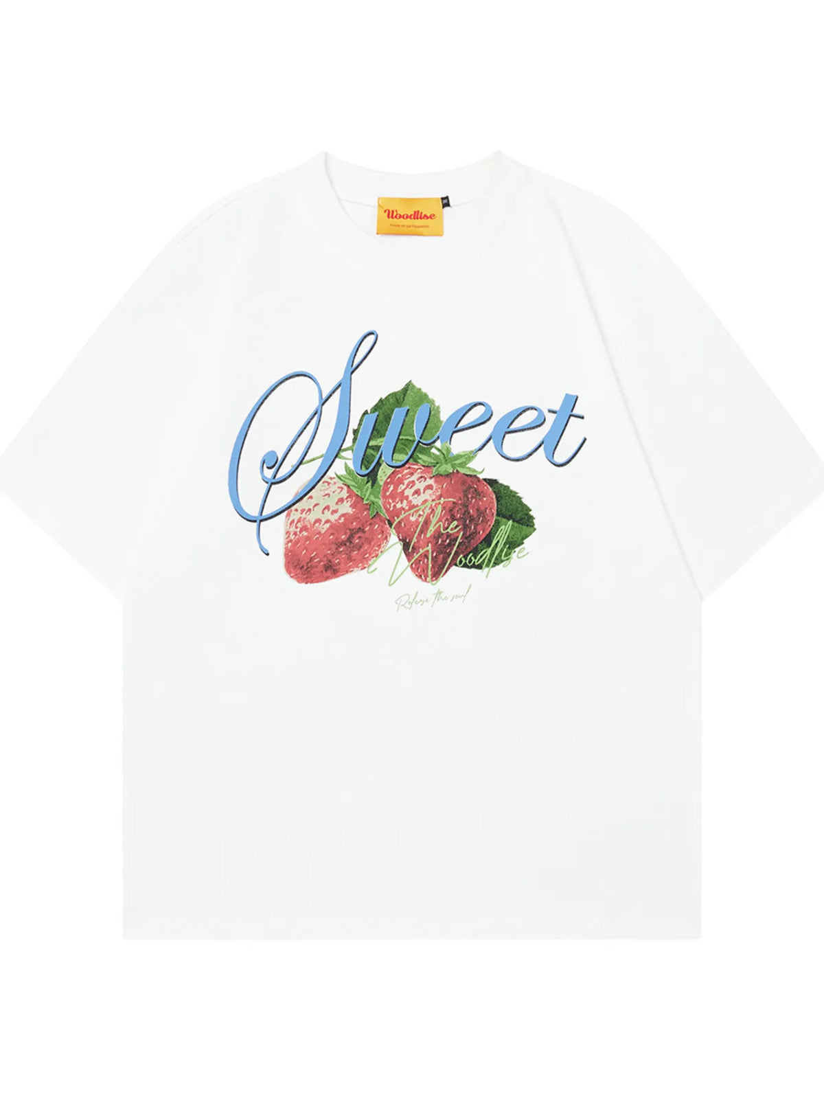 Men's Sweet Strawberry Graphic Oversized T-Shirt