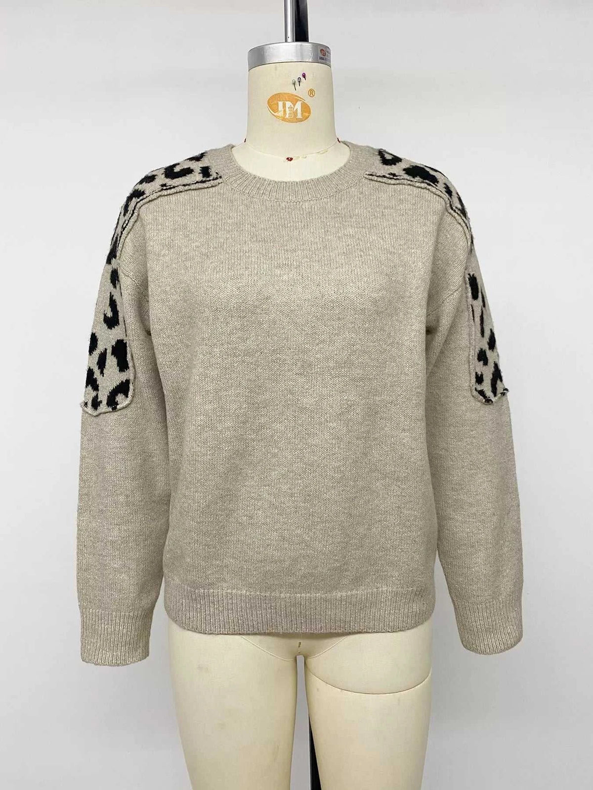 Leopard Round Neck Sweater 100100975897355 41 Affordable Fashion Under $100 Jerry's Apparel 