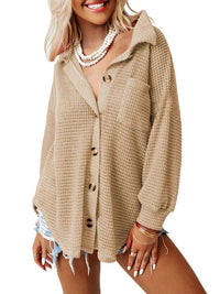 Waffle Knit Button-Down Shirt 100100280060747 40 Affordable Fashion Under $100 Jerry's Apparel 