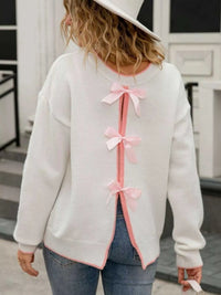 Bow-Back Round Neck Sweater 100100213486101 49 Affordable Fashion Under $100 Jerry's Apparel 