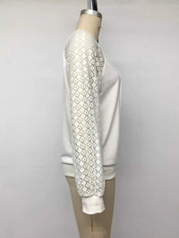 Lace Raglan Sleeve Sweatshirt 101001842976491 38 Affordable Fashion Under $100 Jerry's Apparel 