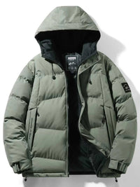Men's Full Size Outdoor Padded Hooded Puffer Jacket Plus Size 100400974841148 102 Fashion Forward Plus Size Clothing Jerry's Apparel 