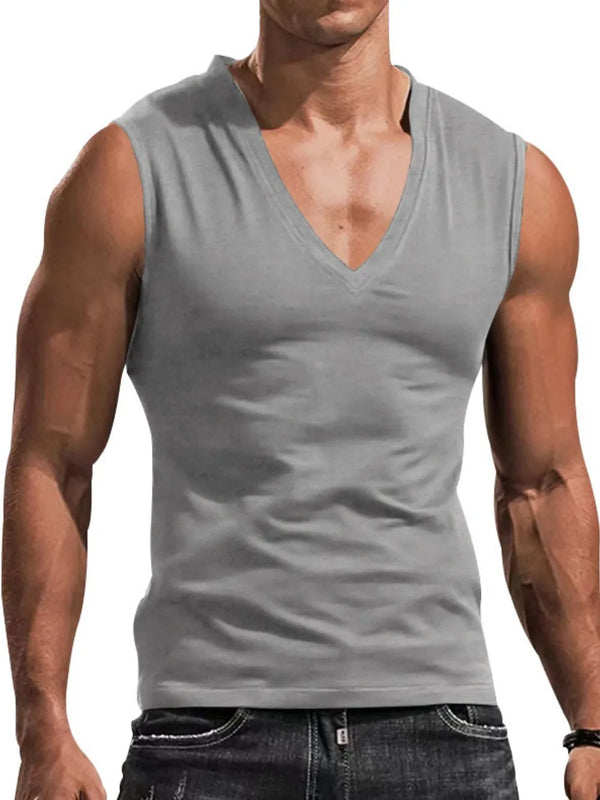 Men's Plus Size V-Neck Tank
