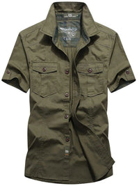 Men's Plus Size Casual Short Sleeve Cargo Shirt 100400405187100 53 Affordable Fashion Under $100 Jerry's Apparel 