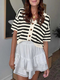 Striped Button Up Cardigan 100100464003213 48 Affordable Fashion Under $100 Jerry's Apparel 