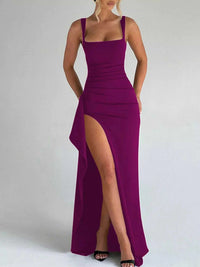 Ruched High-Slit Maxi Dress 100100883675140 30 Seasonal Fashion Collections Jerry's Apparel 
