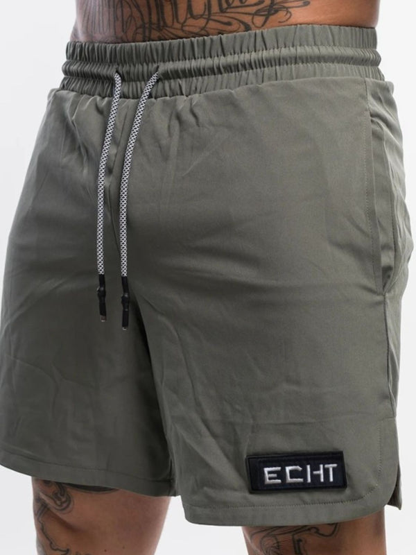 Men's Plus Size Drawstring Shorts with Pockets