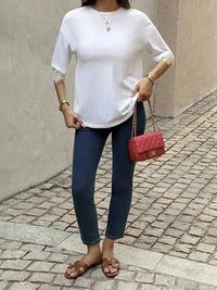 Lace Trimmed Casual T-Shirt 100100594745546 37 Affordable Fashion Under $100 Jerry's Apparel 