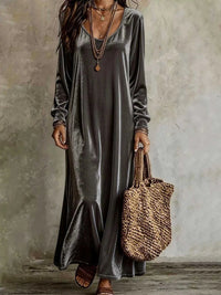 Velvet Maxi Dress with Flowy Hem 100100506619632 27 Affordable Fashion Under $100 Jerry's Apparel 