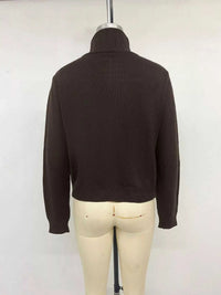 Horse Zip Up Mock Neck Cardigan 101002545431785 56 Affordable Fashion Under $100 Jerry's Apparel 