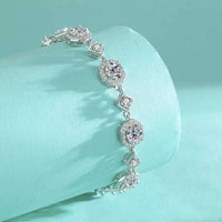 4 Carat 925 Sterling Silver Moissanite Bracelet 100500383324331 119 Jerry's Apparel 