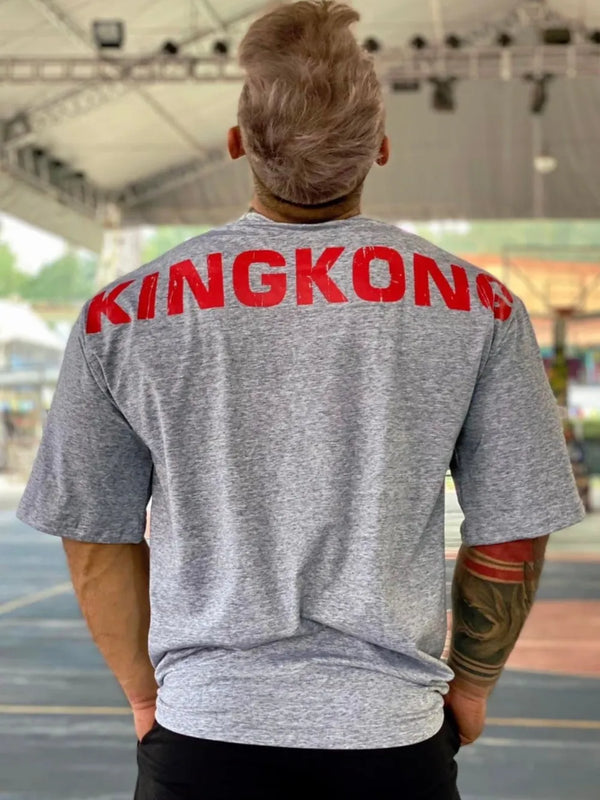 Men's Plus Size KING KONG Round Neck T-Shirt