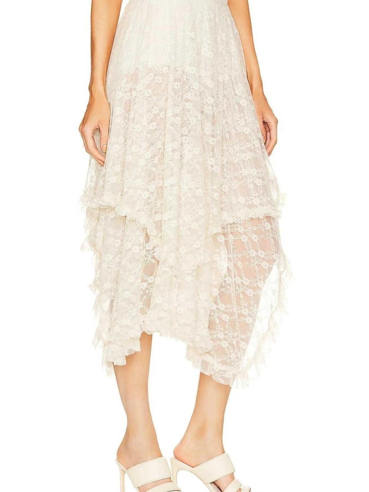 Asymmetrical Lace Midi Skirt 100100887265685 41 Gifts for Her Jerry's Apparel 