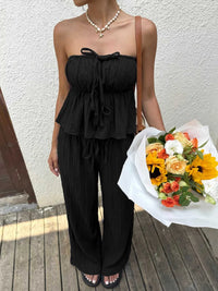 Tube Top and Wide-Leg Pants Set 100100877151663 41 Affordable Fashion Under $100 Jerry's Apparel 