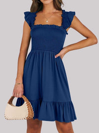 Smocked Ruffle Hem Mini Dress 100100088487178 33 Affordable Fashion Under $100 Jerry's Apparel 