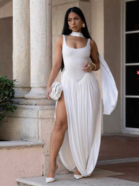 Scoop Neck Slit Maxi Dress 100100100838722 52 Affordable Fashion Under $100 Jerry's Apparel 