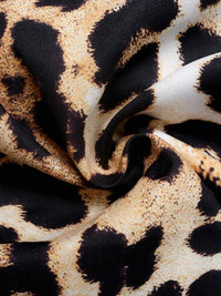 Leopard Print Tie Front Blouse 100100129201649 40 Affordable Fashion Under $100 Jerry's Apparel 