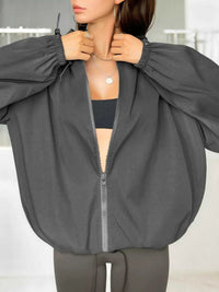 Drawstring Zip Up Hooded Jacket 100100879581198 83 Affordable Fashion Under $100 Jerry's Apparel 
