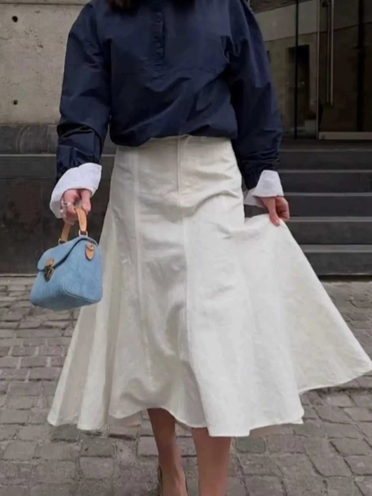 High-Waisted Mermaid Midi Skirt 100100952703759 71 Affordable Fashion Under $100 Jerry's Apparel 