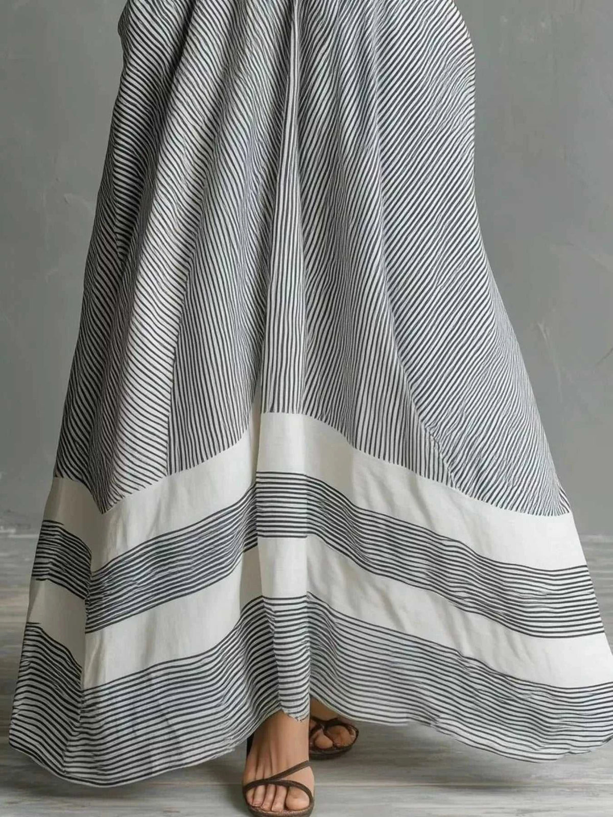 Full Size Striped Halter Neck Maxi Dress with Pockets Plus Size 101001255484037 45 Affordable Fashion Under $100 Jerry's Apparel 