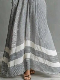 Full Size Striped Halter Neck Maxi Dress with Pockets Plus Size 101001255484037 45 Affordable Fashion Under $100 Jerry's Apparel 