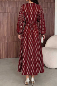 Polka Dot Long Sleeve Maxi Dress 101001469171625 35 Affordable Fashion Under $100 Jerry's Apparel 