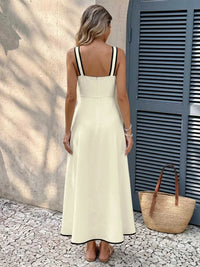 Bowknot Trim A-Line Midi Dress 100100205977372 45 Affordable Fashion Under $100 Jerry's Apparel 