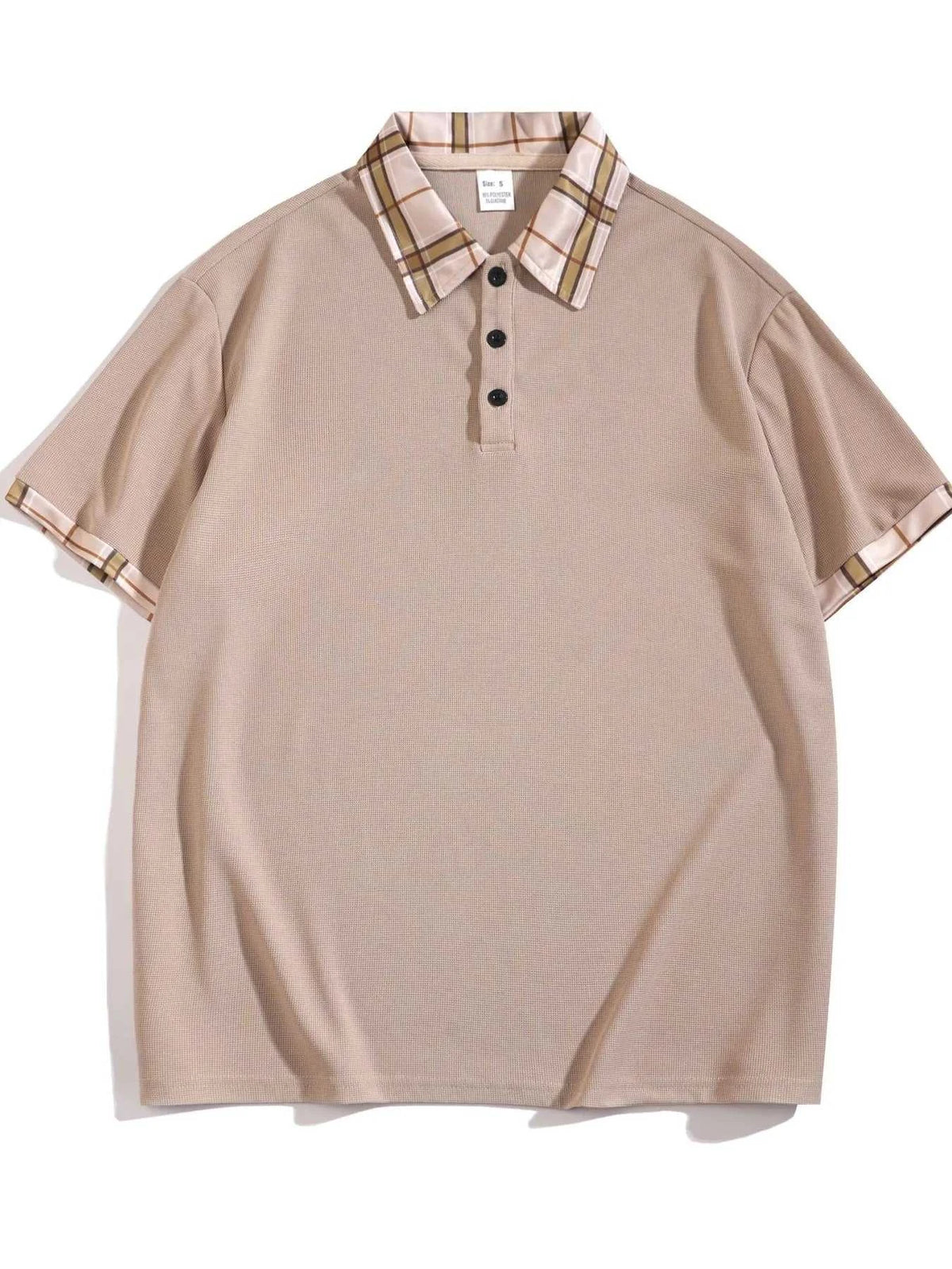Men's Full Size Classic Plaid Collar Polo and Shorts Set Plus Size 100400703398952 57 Affordable Fashion Under $100 Jerry's Apparel 