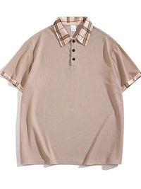 Men's Full Size Classic Plaid Collar Polo and Shorts Set Plus Size 100400703398952 57 Affordable Fashion Under $100 Jerry's Apparel 