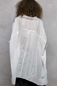 POL Button Down Embroidered Floral High-Low Hem Shirt 100100387921484 45 Affordable Fashion Under $100 Jerry's Apparel 