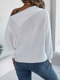 One Shoulder Cable Knit Sweater 101002219934825 38 Affordable Fashion Under $100 Jerry's Apparel 