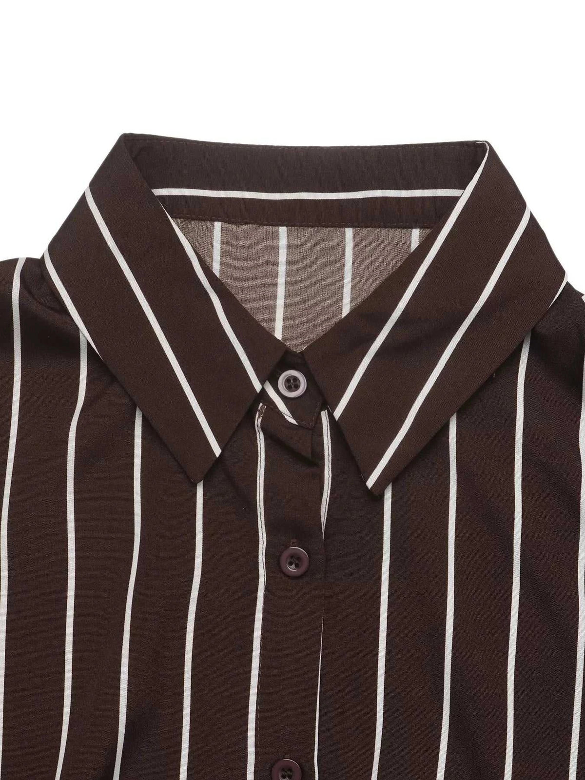 Striped Long Sleeve Belted Shirt Dress 100100507231322 37 Affordable Fashion Under $100 Jerry's Apparel 
