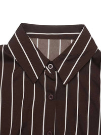 Striped Long Sleeve Belted Shirt Dress 100100507231322 37 Affordable Fashion Under $100 Jerry's Apparel 