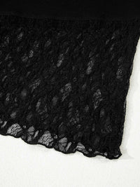 Asymmetric Panels Sheer Floral Lace Patchwork Long Sleeve Top 100100098556079 24 Affordable Fashion Under $100 Jerry's Apparel 