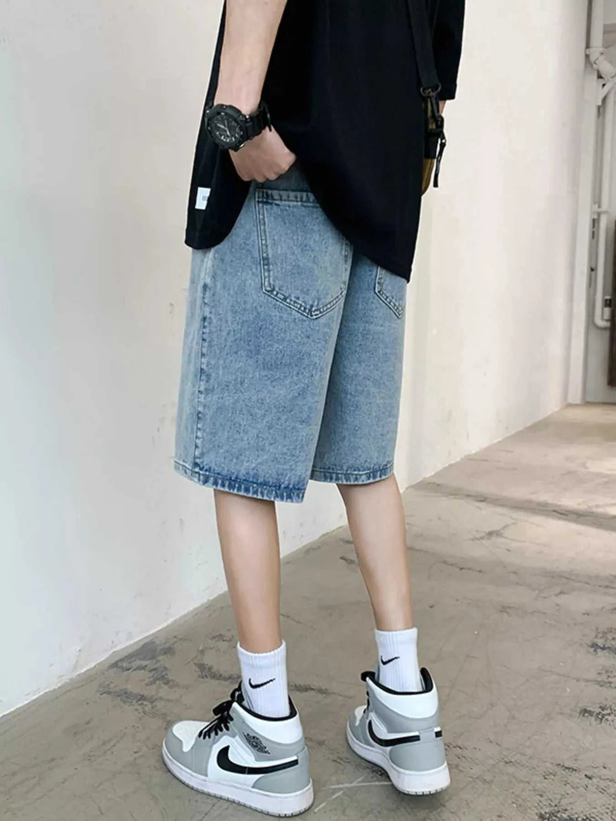 Men's Acid Wash Denim Shorts 100400546950087 58 Affordable Fashion Under $100 Jerry's Apparel 