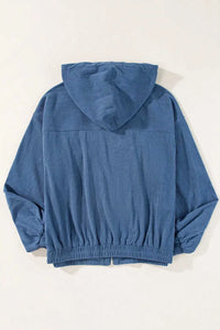 Pocketed Zip Up Long Sleeve Hooded Jacket 100100995919065 60 Affordable Fashion Under $100 Jerry's Apparel 