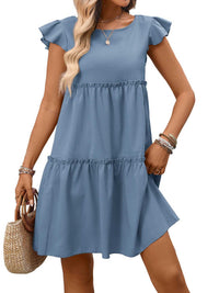 Ruffle Sleeve Tiered Mini Dress 100100406659839 28 Affordable Fashion Under $100 Jerry's Apparel 