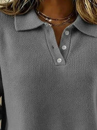 Full Size Button Detail Dropped Shoulder Sweater Plus Size 101002359418175 39 Affordable Fashion Under $100 Jerry's Apparel 