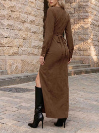 Corduroy Button-Down Maxi Dress 101001882053636 62 Affordable Fashion Under $100 Jerry's Apparel 