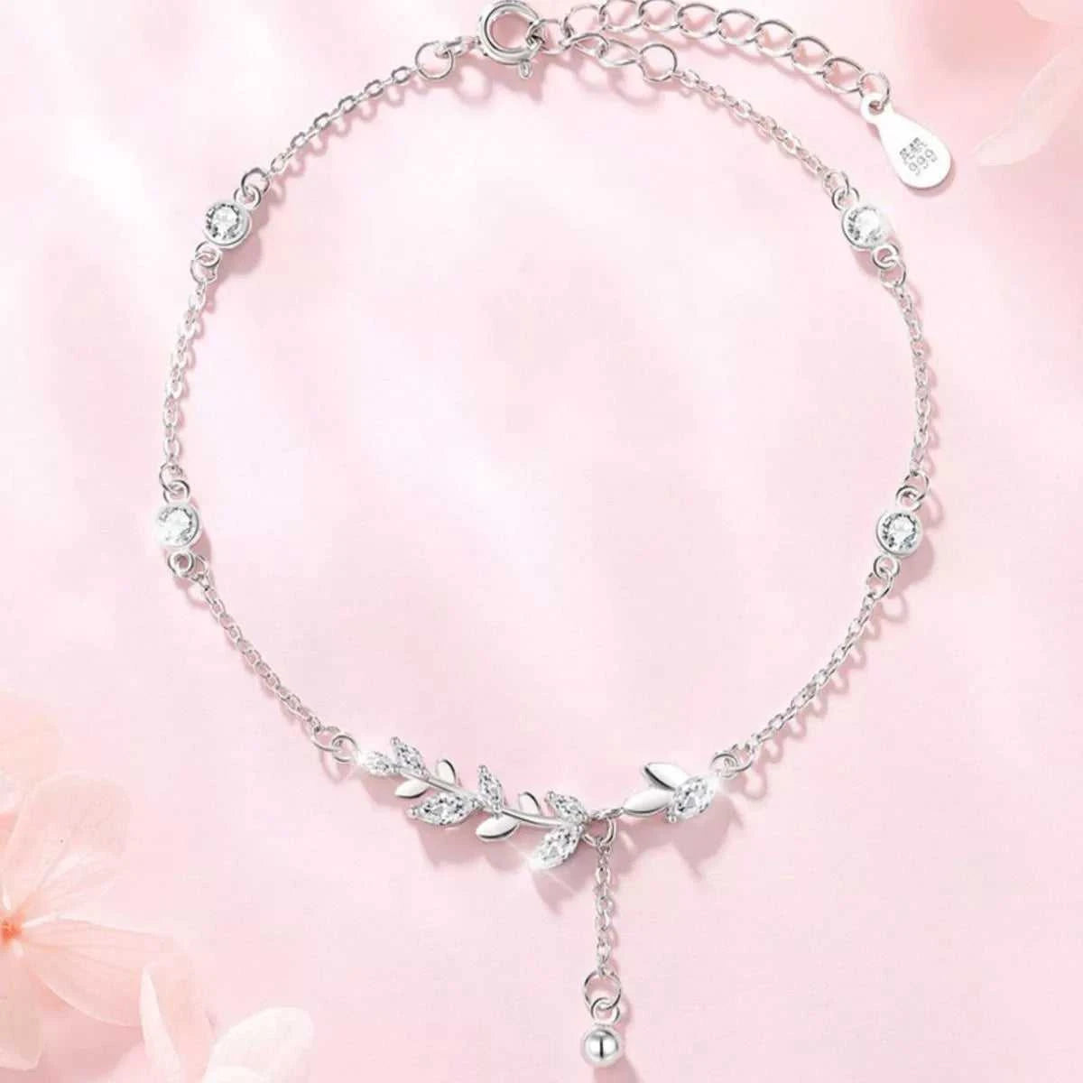 925 Sterling Silver Leaf Bracelet 100500089392764 73 Affordable Fashion Under $100 Jerry's Apparel 