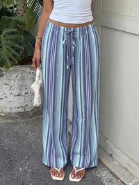 Striped Wide-Leg Pants 100100099100947 36 Seasonal Fashion Collections Jerry's Apparel 
