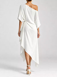 Full Size One-Shoulder Asymmetric Hem Midi Dress Plus Size 101001732260581 53 Gifts for Her Jerry's Apparel 