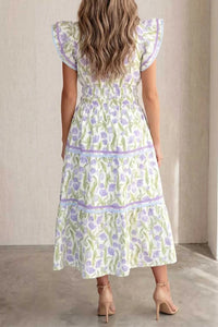 Floral Print Contrast Trim Midi Dress 100100457560919 63 Affordable Fashion Under $100 Jerry's Apparel 