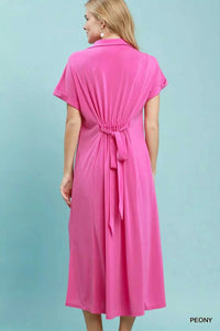 Umgee Collared Belted Midi Dress 100100551271703 57 Affordable Fashion Under $100 Jerry's Apparel 