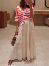 Striped Button Up Cardigan 100100464003213 48 Affordable Fashion Under $100 Jerry's Apparel 