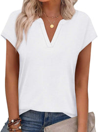 Notched Short Sleeve T-Shirt 100100058945563 25 Affordable Fashion Under $100 Jerry's Apparel 