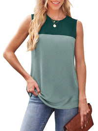 Color Block Round Neck Tank 100100795101366 16 Affordable Fashion Under $100 Jerry's Apparel 